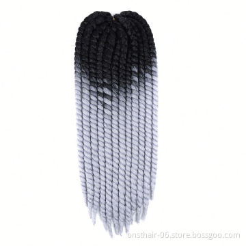 MYZYR Hot Selling  Twist Crochet Braids Synthetic Hair Extension Jumbo Braids 12Roots  Fashion Twist Braids